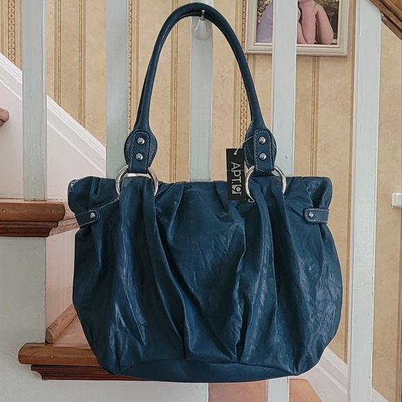 NWT APT 9 LAFAYETTE Turquoise Hobo Shoulder Bag - Picture 3 of 11